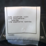 Vintage Chanel Identification 00T Quilted Nylon Zip-Up Jacket Black Size 40