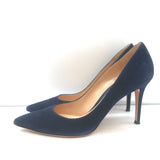 Gianvito Rossi Gianvito 85 Pumps Navy Suede Size 39 Pointed Toe Heels