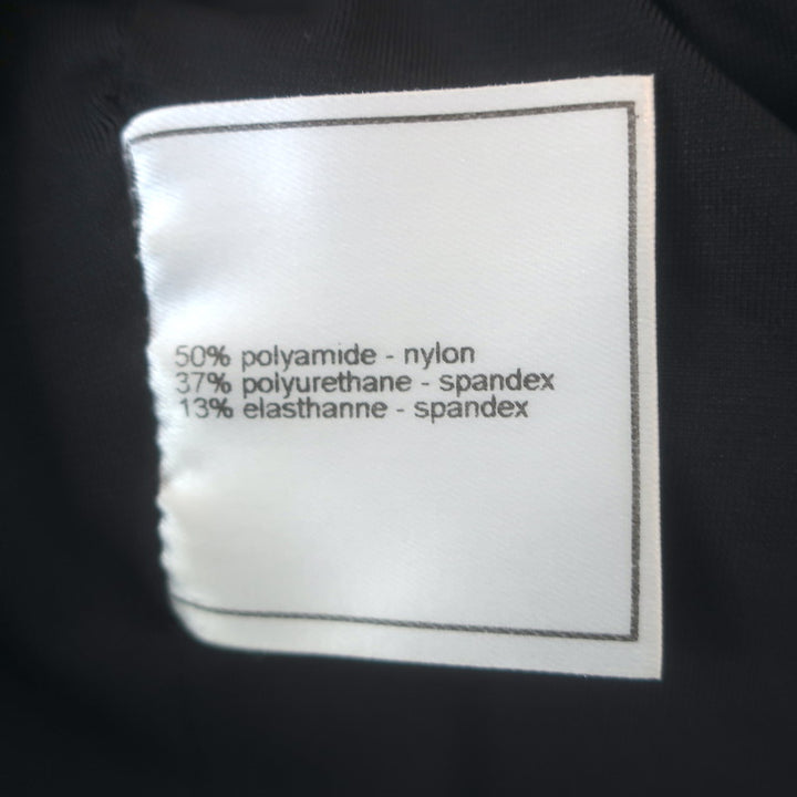 Vintage Chanel Identification 00T Quilted Nylon Zip-Up Jacket Black Size 40