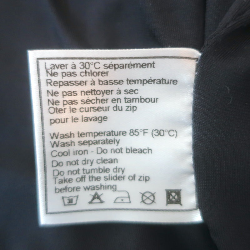 Vintage Chanel Identification 00T Quilted Nylon Zip-Up Jacket Black Size 40