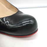 Christian Louboutin Simple 85 Pumps Black Patent Leather Size 38.5