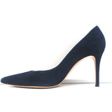 Gianvito Rossi Gianvito 85 Pumps Navy Suede Size 39 Pointed Toe Heels