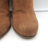 Maison Martin Margiela Lucite-Wedge Ankle Boots Camel Suede Size 37.5