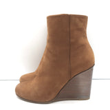 Maison Martin Margiela Lucite-Wedge Ankle Boots Camel Suede Size 37.5