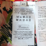 Stella McCartney Blouse Reese Pink Watercolor Floral Print Silk Size 40