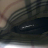 Burberry Riding Boots Black Leather with Nova Check Cover Size 40