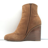 Maison Martin Margiela Lucite-Wedge Ankle Boots Camel Suede Size 37.5