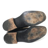 Burberry Riding Boots Black Leather with Nova Check Cover Size 40