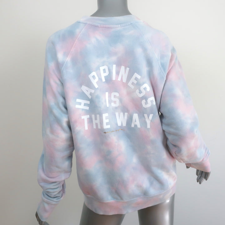 Spiritual Gangster Happiness Tie Dye Sweatshirt Size Large Crewneck Pullover