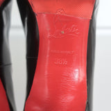 Christian Louboutin Simple 85 Pumps Black Patent Leather Size 38.5