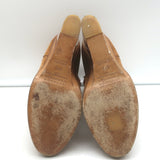Maison Martin Margiela Lucite-Wedge Ankle Boots Camel Suede Size 37.5
