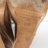 Maison Martin Margiela Lucite-Wedge Ankle Boots Camel Suede Size 37.5