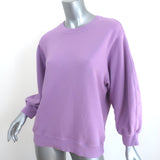 AGOLDE 3/4 Sleeve Sweatshirt Thora Lavender Cotton Size Large Crewneck Pullover