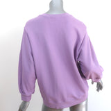AGOLDE 3/4 Sleeve Sweatshirt Thora Lavender Cotton Size Large Crewneck Pullover