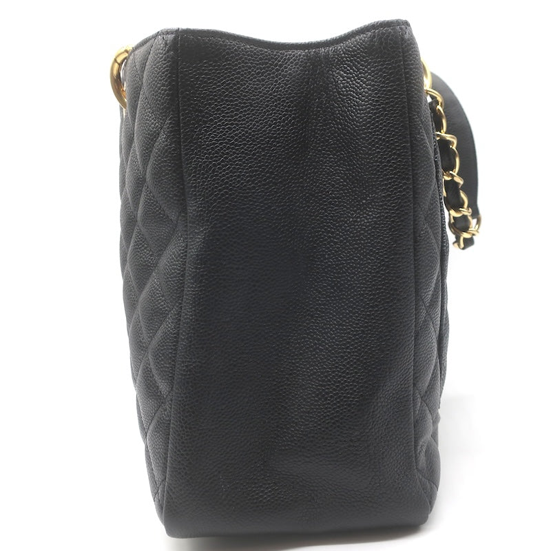 Chanel 2010 Grand Shopping GST Tote Black Caviar Quilted Leather NEW