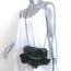 Anne Fontaine Flower Clutch Cherie Black Leather Small Chain Strap Bag