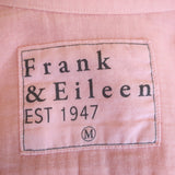 Frank & Eileen Barry Button-Up Shirt Pink Cotton Size Medium Long Sleeve Top