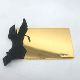 Prada Raso Rosette Clutch Black Satin