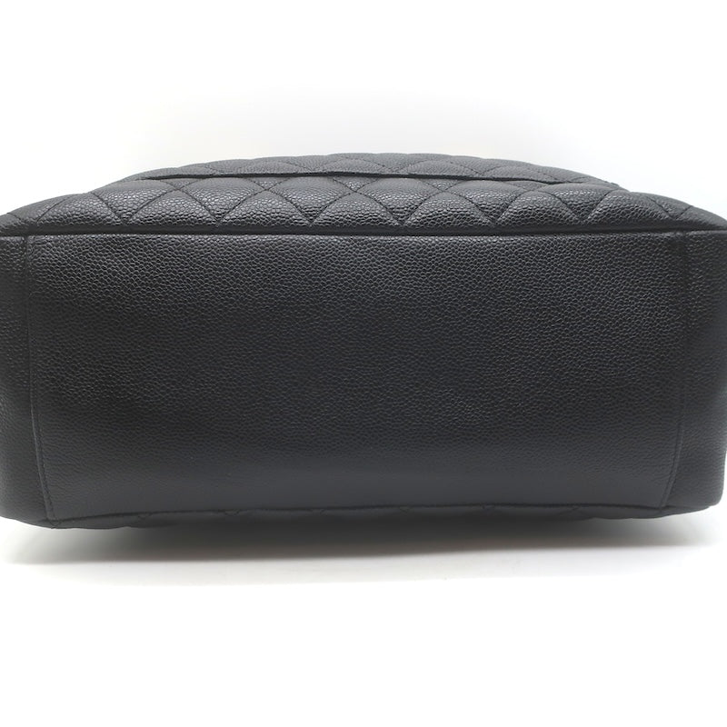 Chanel 2010 Grand Shopping GST Tote Black Caviar Quilted Leather NEW