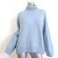 Mandkhai Cashmere Oversized Turtleneck Sweater Baby Blue Size Large