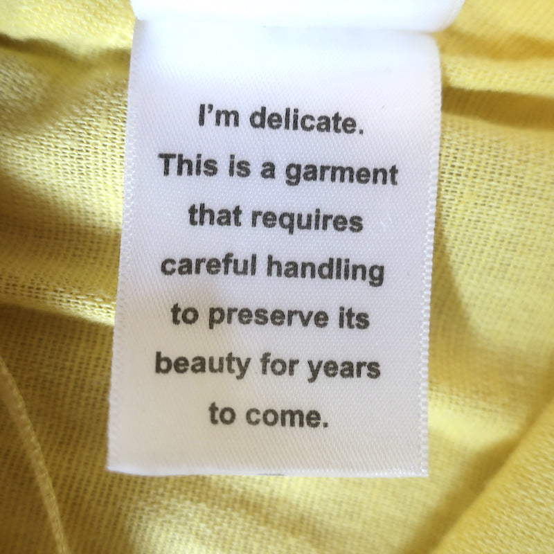 Natacha &amp; Vanessa Thalie Tie-Waist Cutout Maxi Dress Yellow Size Small/Medium