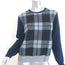 Jumper 1234 Tartan Plaid Sweater Navy/Gray Wool-Cashmere Size 2