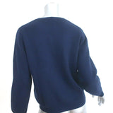 Jumper 1234 Tartan Plaid Sweater Navy/Gray Wool-Cashmere Size 2