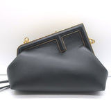 Fendi First Small Crossbody Bag Black Leather Clutch