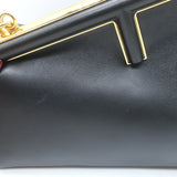 Fendi First Small Crossbody Bag Black Leather Clutch