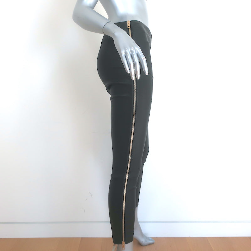 Rag &amp; Bone Chatel Side-Zip Leather Leggings Black Size 2