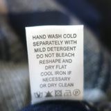 Jumper 1234 Tartan Plaid Sweater Navy/Gray Wool-Cashmere Size 2