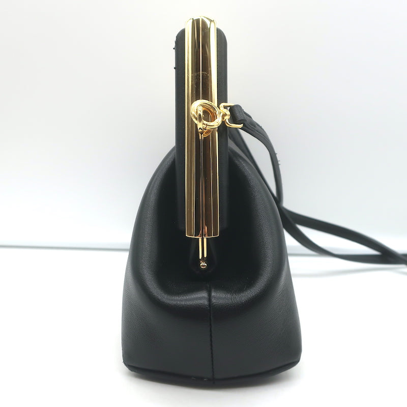 Fendi First Small Crossbody Bag Black Leather Clutch