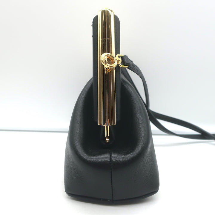 Fendi First Small Crossbody Bag Black Leather Clutch