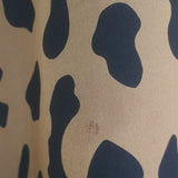 L'Agence Cameron Leopard Print Belted Maxi Shirtdress Camel/Black Size Small