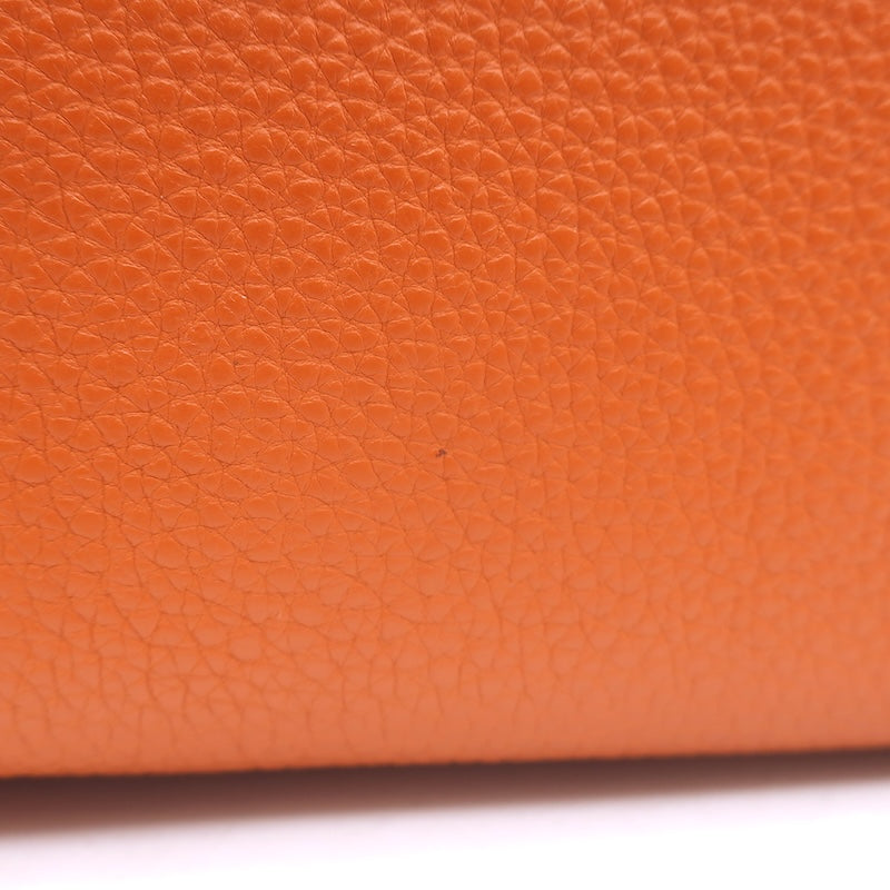 Hermes 2005 Kelly Retourne 32 Bag Orange Togo Leather Palladium Hardware