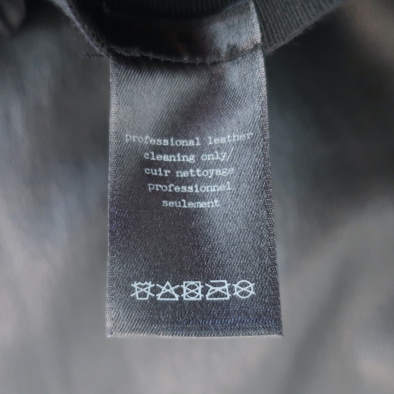 Rag &amp; Bone Chatel Side-Zip Leather Leggings Black Size 2