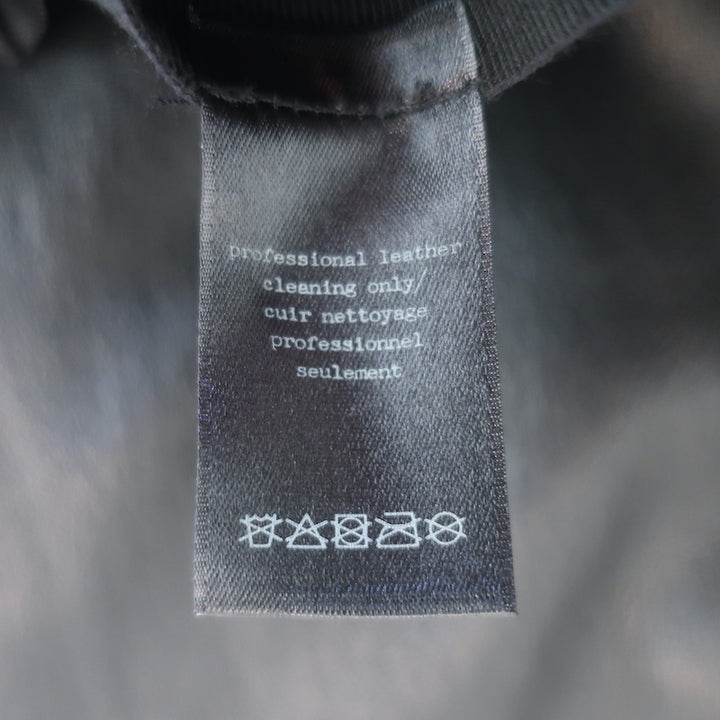 Rag &amp; Bone Chatel Side-Zip Leather Leggings Black Size 2