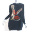 Stella McCartney Eagle Jacquard Crewneck Sweater Navy Virgin Wool Size 36