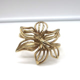 Oscar de la Renta Flower Cuff Bracelet Gold-Plated