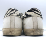 Golden Goose Superstar Zebra & Leopard Print Sneakers White Leather Size 39