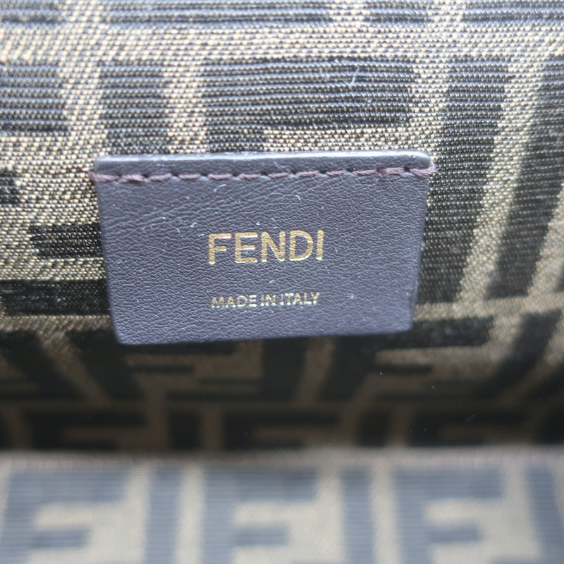 Fendi First Small Crossbody Bag Black Leather Clutch