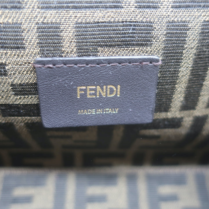 Fendi First Small Crossbody Bag Black Leather Clutch