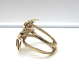 Oscar de la Renta Flower Cuff Bracelet Gold-Plated