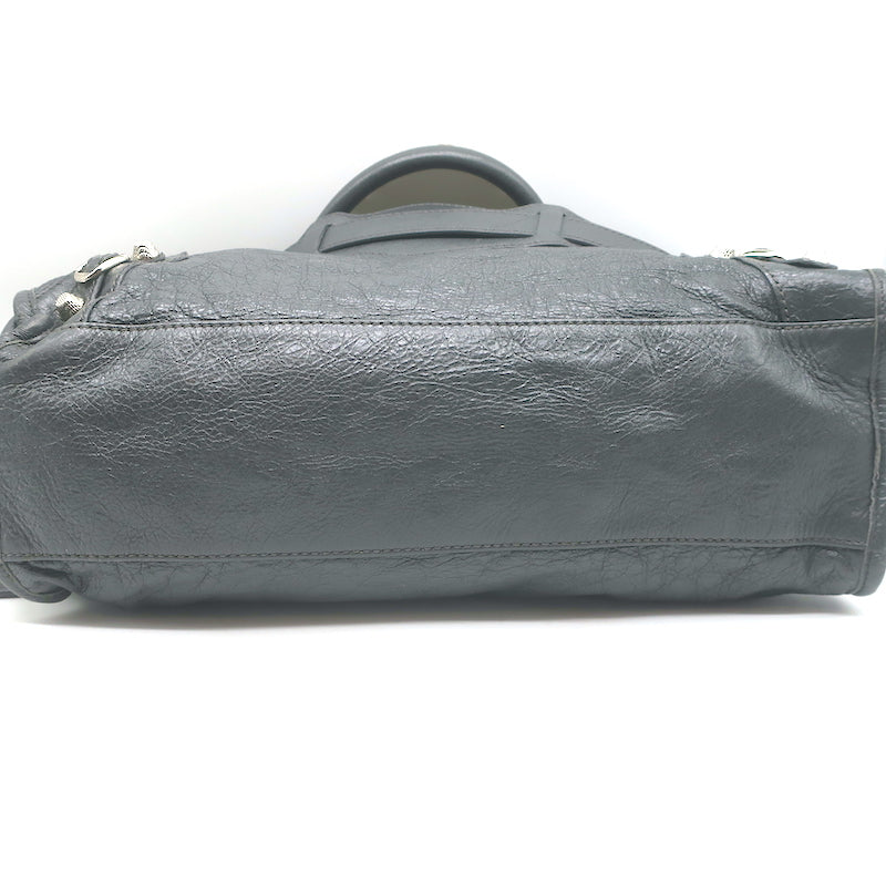 Balenciaga Giant 12 City Bag Dark Gray Leather Medium Tote