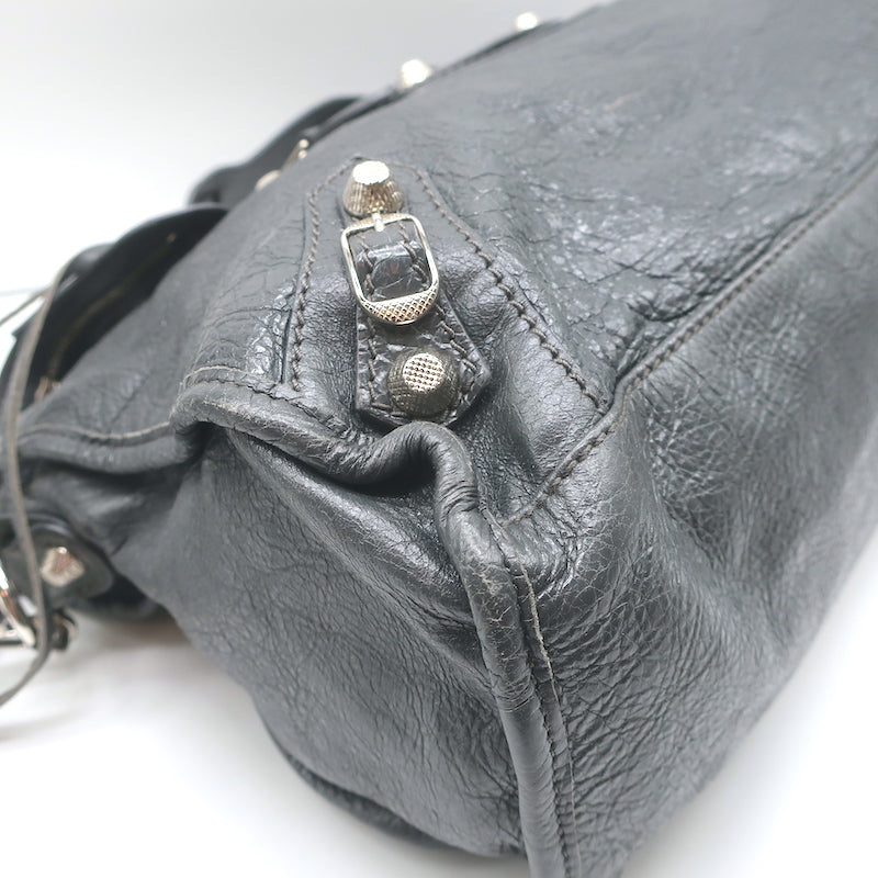 Balenciaga Giant 12 City Bag Dark Gray Leather Medium Tote