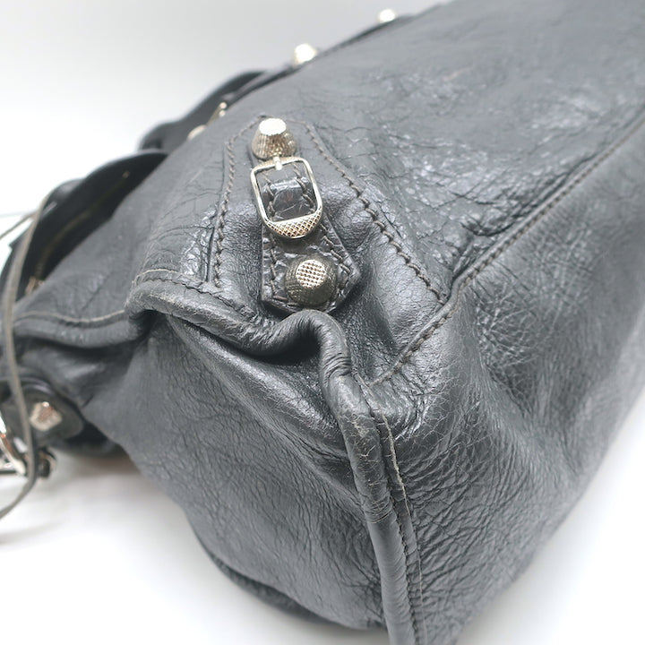Balenciaga Giant 12 City Bag Dark Gray Leather Medium Tote