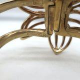 Oscar de la Renta Flower Cuff Bracelet Gold-Plated