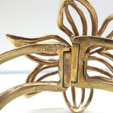 Oscar de la Renta Flower Cuff Bracelet Gold-Plated