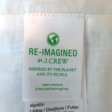 J.Crew Button-Down Maxi Dress White/Blue Striped Cotton Poplin Size 6