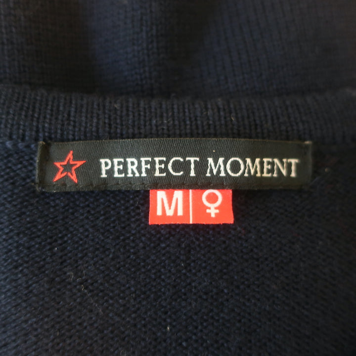 Perfect Moment Powder Intarsia Sweater Red/White/Navy Wool Size Medium